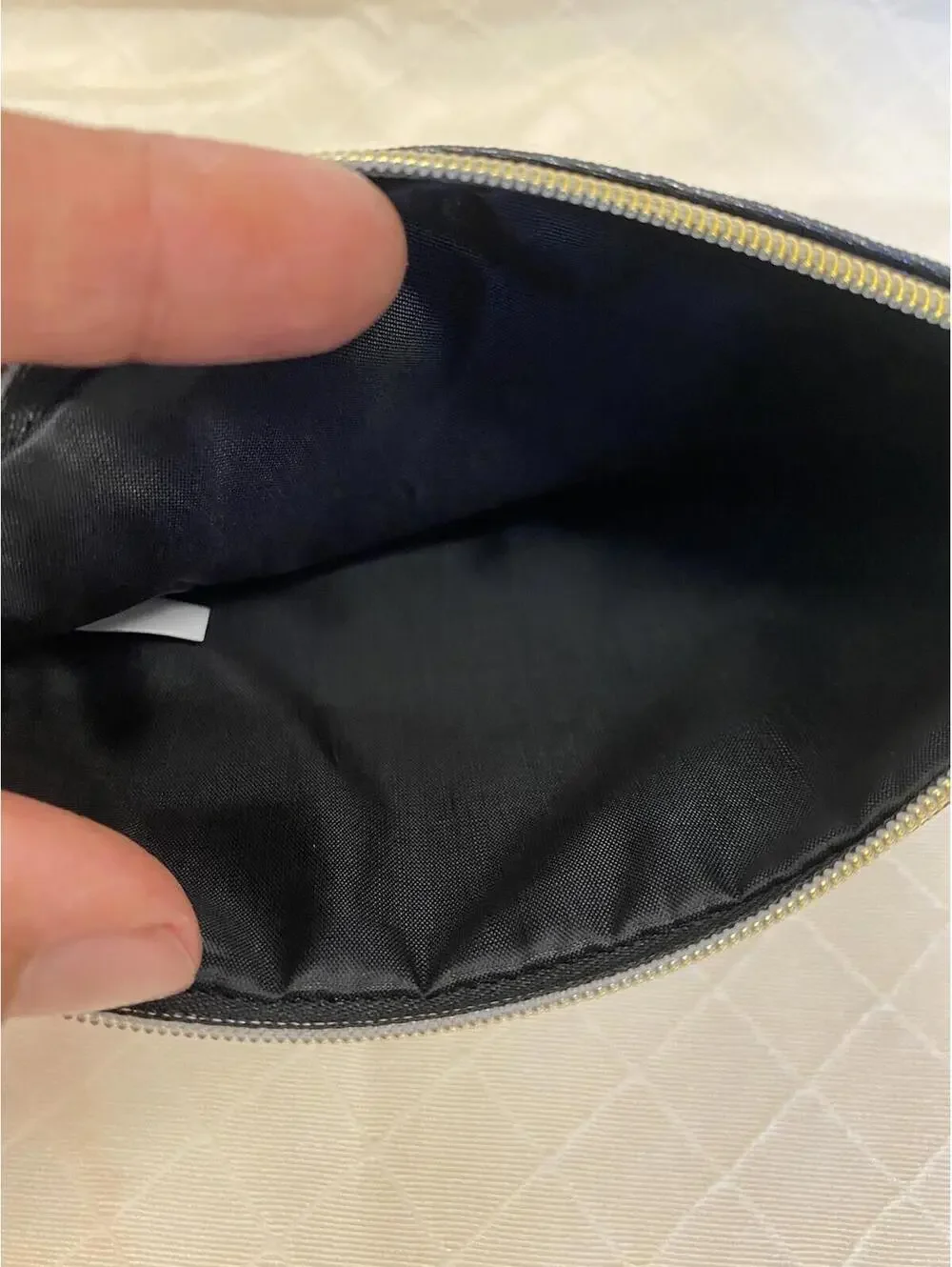 Ipsy Glam Bag Makeup Pouch Cosmetic Bag ~Gold Dancers